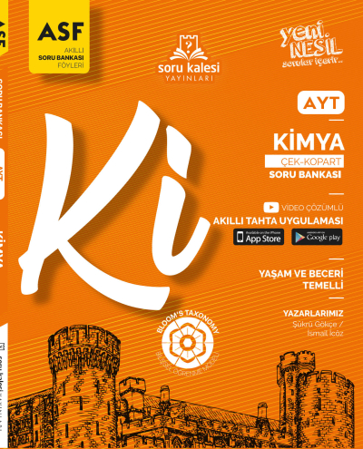 AYT Kimya Çek Kopart Akıllı Soru Bankası Föyü ASF Soru Kalesi Yayınları