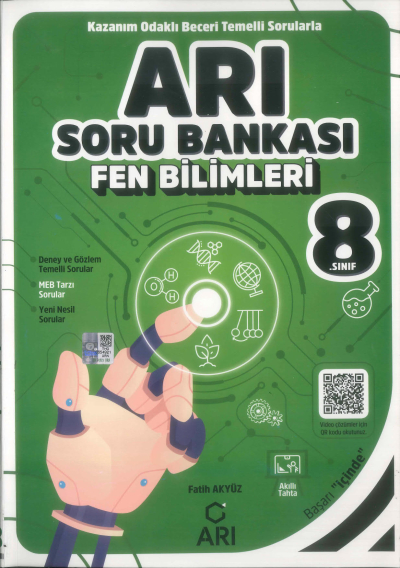 8. Sınıf Fen Bilimleri Arı Soru Bankası Arı Yayıncılık Fenomen Fotokopi - YKS - KPSS - ALES