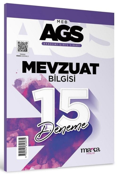 2025 MEB AGS Mevzuat Bilgisi 15 Deneme Tamamı Video Çözümlü Marka Yayınları