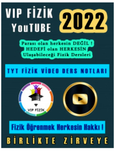 2022 Güncel TYT VİP FİZİK Video Serisi Fenomen Fotokopi - YKS - KPSS - ALES