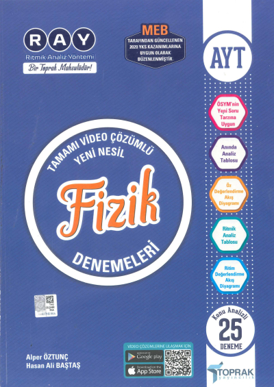 AYT Fizik RAY 25 li Denemeleri Fenomen Fotokopi - YKS - KPSS - ALES