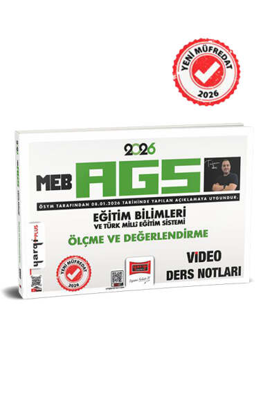 2026 MEB-AGS Eğitim Bilimleri ve Türk Milli Eğitim Sistemi Ölçme ve Değerlendirme Video Ders Notları Yargı Yayınları Fenomen Fotokopi - YKS - KPSS - ALES