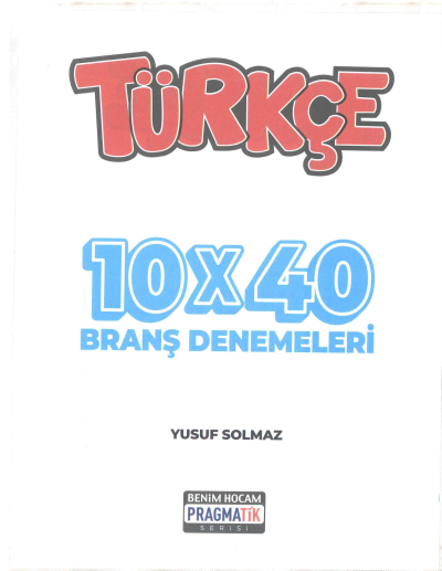 TYT Çevir Matematik 10 Deneme Çevir Türkçe 10 Deneme Pragmatik Serisi Fenomen Fotokopi - YKS - KPSS - ALES