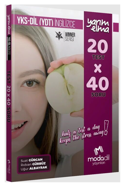 YKS Dil (YDT) İngilizce Yarım Elma 20x40 Mini Test Modadil Yayınları Fenomen Fotokopi - YKS - KPSS - ALES