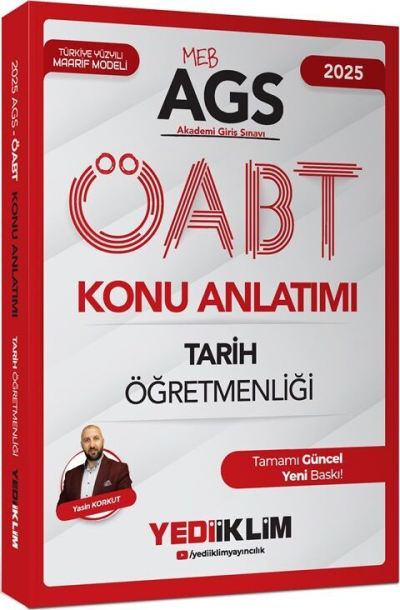 2025 MEB AGS ÖABT Tarih Öğretmenliği Konu Anlatımı Yediiklim Yayınları Fenomen Fotokopi - YKS - KPSS - ALES