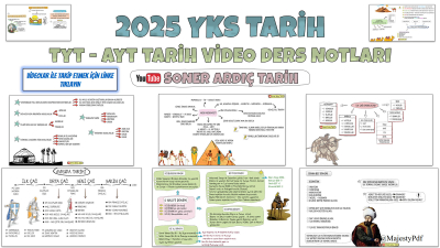 2025 SONER ARDIÇ TYT AYT TARİH NOTLARI Fenomen Fotokopi - YKS - KPSS - ALES
