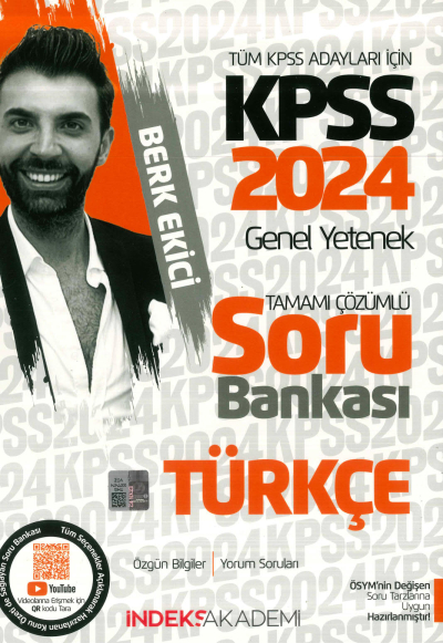 TÜRKÇE TAMAMI ÇÖZÜMLÜ SORU BANKASI İNDEKS AKADEMİ BERK EKİCİ Fenomen Fotokopi - YKS - KPSS - ALES