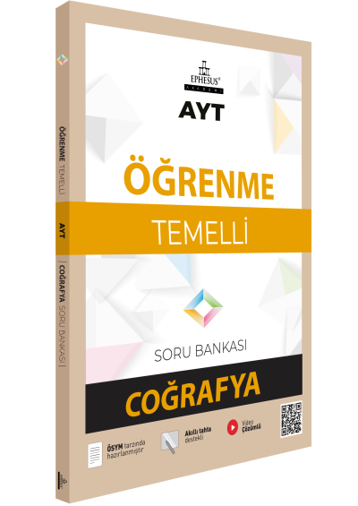 AYT-ÖĞRENME TEMELLİ COĞRAFYA SORU BANKASI EPHESUS YAYINLARI Fenomen Fotokopi - YKS - KPSS - ALES