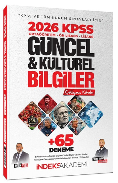 2026 KPSS Güncel ve Kültürel Bilgiler Çalışma Kitabı 65 Deneme İlaveli İndeks Akademi Yayıncılık Fenomen Fotokopi - YKS - KPSS - ALES