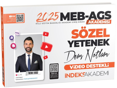 2025 MEB AGS Sözel Yetenek Video Ders Notları İndeks Akademi Yayıncılık Fenomen Fotokopi - YKS - KPSS - ALES
