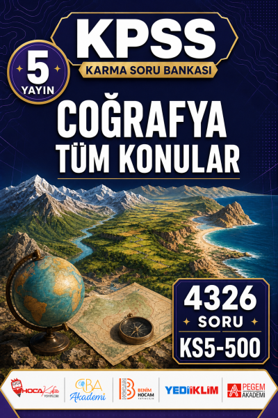 COĞRAFYA TÜM KONULAR 5 Yayın 4326 Soru Fenomen Fotokopi - YKS - KPSS - ALES
