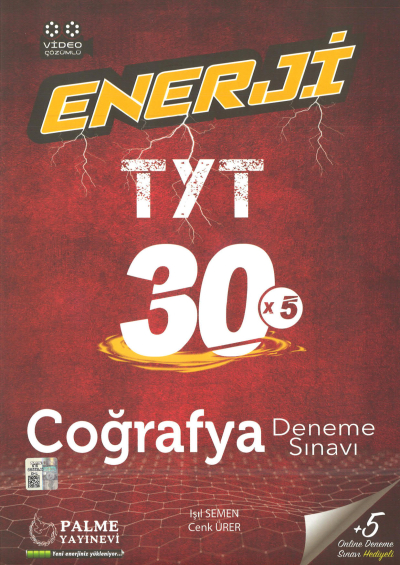 TYT Coğrafya Enerji 30 x5 Deneme Sınavı Fenomen Fotokopi - YKS - KPSS - ALES