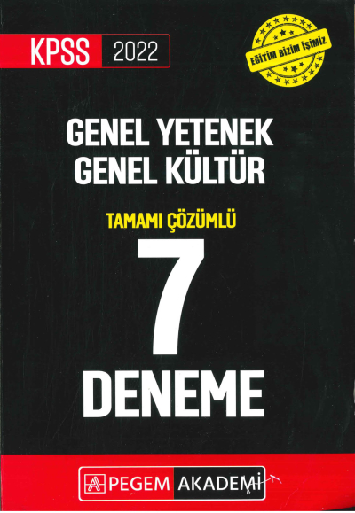 GKGY TAMAMI ÇÖZÜMLÜ 7Lİ DENEME Fenomen Fotokopi - YKS - KPSS - ALES