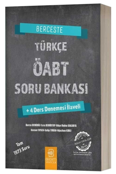 BERCESTE TÜRK ÖABT SORU BANKASI 1973 SORU Fenomen Fotokopi - YKS - KPSS - ALES