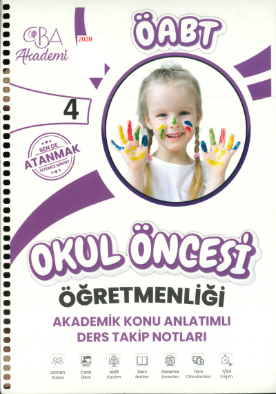 ÖABT OKUL ÖNCESİ ÖĞRETMENLİĞİ AKADEMİK KONU ANLATIMLI DERS TAKİP NOTLARI 4. KİTAP Fenomen Fotokopi - YKS - KPSS - ALES