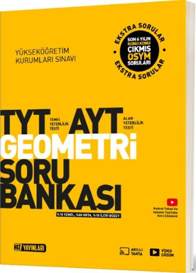 TYT AYT Geometri Soru Bankası Hız Yayınları Fenomen Fotokopi - YKS - KPSS - ALES