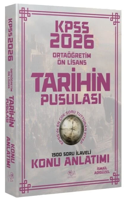 2026 KPSS Ortaöğretim Önlisans Tarihin Pusulası Konu Anlatımı CBA Yayınları Fenomen Fotokopi - YKS - KPSS - ALES