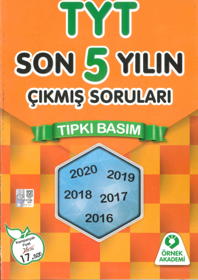 TYT Son 5 Yıl Çıkmış Soruları 2016-2020 Fenomen Fotokopi - YKS - KPSS - ALES