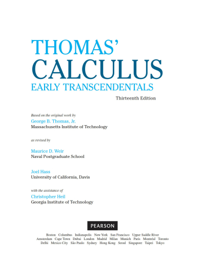 THOMAS CALCULUS (13. BASKI) Fenomen Fotokopi - YKS - KPSS - ALES
