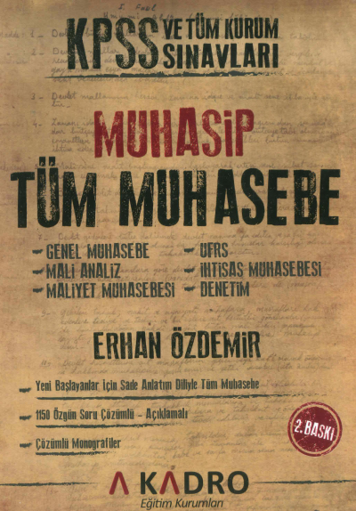 KPSS A Grubu Muhasip Tüm Muhasebe Konu Anlatımlı Çözümlü Sorular A Kadro Yayınları Fenomen Fotokopi - YKS - KPSS - ALES
