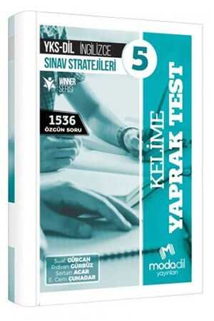 YKS DİL İngilizce Sınav Stratejileri 5 Kelime Yaprak Test Modadil Yayınları Fenomen Fotokopi - YKS - KPSS - ALES