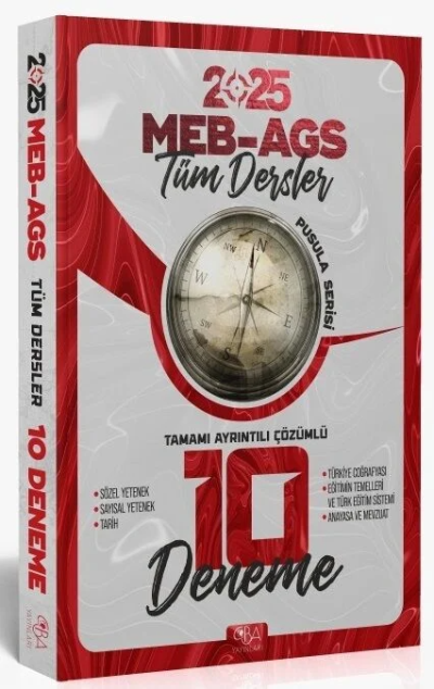 2025 MEB-AGS Tüm Dersler 10 Deneme Çözümlü CBA Yayınları Fenomen Fotokopi - YKS - KPSS - ALES