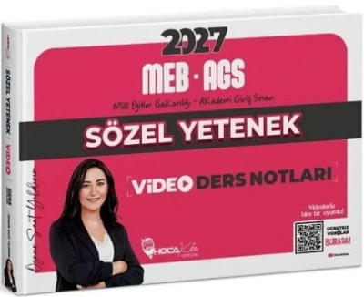 MEB-AGS Sözel Yetenek Video Ders Notları - Öznur Saat Yıldırım Hoca Kafası Yayınları Fenomen Fotokopi - YKS - KPSS - ALES