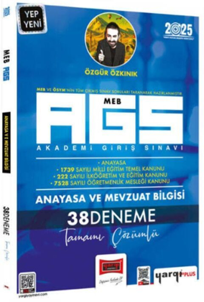 2025 MEB-AGS Anayasa ve Mevzuat Bilgisi Tamamı Çözümlü 38 Deneme Yargı Yayınları Fenomen Fotokopi - YKS - KPSS - ALES