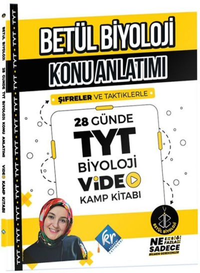 Betül Biyoloji Konu Anlatımı 28 Günde TYT Biyoloji Video Kamp Kitabı Fenomen Fotokopi - YKS - KPSS - ALES
