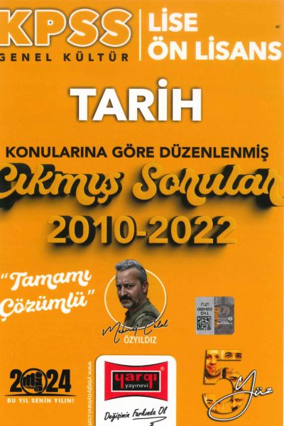 TARİH KONULARINA GÖRE DÜZENLENMİŞ 2010-2022 TAMAMI ÇÖZÜMLÜ ÇIKMIŞ SORULAR