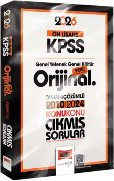 2026 KPSS Ön Lisans GK GY Orijinal 2010 2024 Konu Konu Çıkmış Sorular Yargı Yayınları Fenomen Fotokopi - YKS - KPSS - ALES