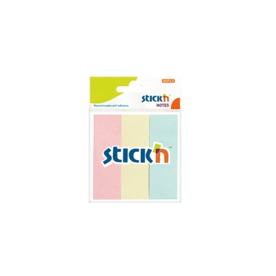 3 Pastel Renk Kağıt Ayraç 50 Yaprak 76x25 Yapışkanlı Not Kağıdı Fenomen Fotokopi - YKS - KPSS - ALES