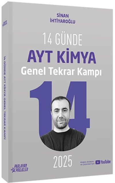 2025 14 Günde AYT Kimya Genel Tekrar Kampı Video Ders Takip Kitabı Sinan İhtiyaroğlu Parlayan Projeler Fenomen Fotokopi - YKS - KPSS - ALES