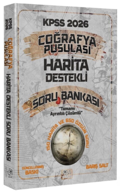 2026 KPSS Coğrafya Pusulası Harita Destekli Soru Bankası CBA Yayınları Fenomen Fotokopi - YKS - KPSS - ALES