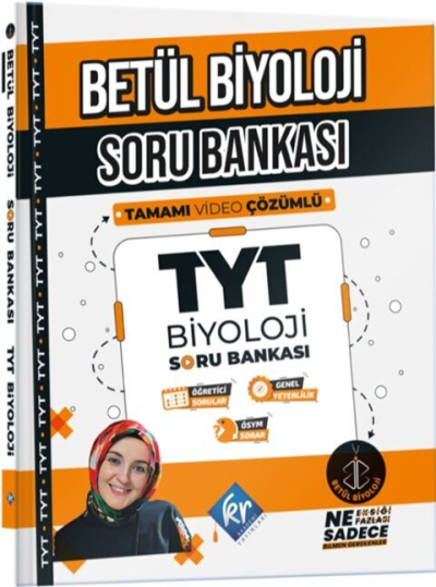 Betül Biyoloji TYT Biyoloji Soru Bankası KR Akademi Yayınları Fenomen Fotokopi - YKS - KPSS - ALES