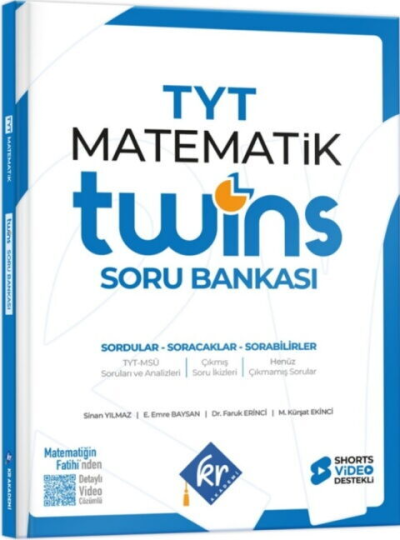 TYT Twins Matematik Soru Bankası KR Akademi Fenomen Fotokopi - YKS - KPSS - ALES