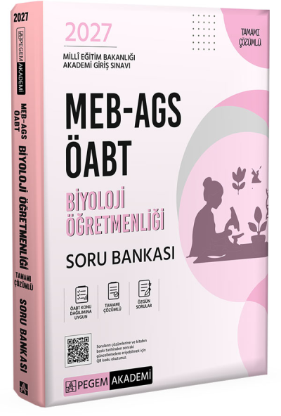 2027 ÖABT MEB-AGS Biyoloji Öğretmenliği Soru Bankası Çözümlü Pegem Akademi Yayınları Fenomen Fotokopi - YKS - KPSS - ALES