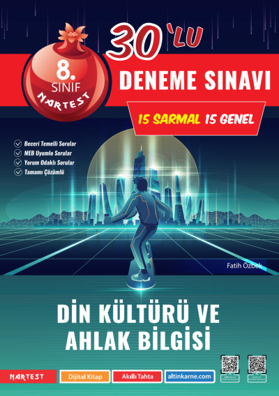 8. Sınıf Din Kültürü ve Ahlak Bilgisi Mod 30 Deneme Nartest Yayınları