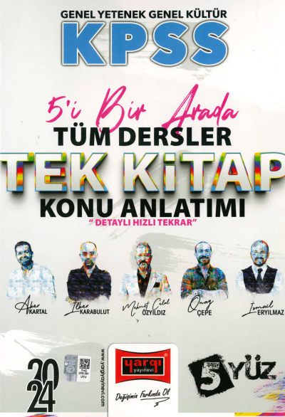 5'İ 1 ARADA TÜM DERSLER TEK KİTAP KONU ANLATIMI DETAYLI HIZLI TEKRAR (5YÜZ SERİSİ) Fenomen Fotokopi - YKS - KPSS - ALES