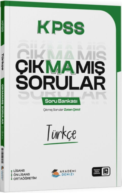 KPSS Türkçe Çıkmamış Sorular Soru Bankası Akademi Denizi Fenomen Fotokopi - YKS - KPSS - ALES