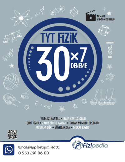 TYT Fizik 30 x 7 Deneme Fizipedia Yayınları Fenomen Fotokopi - YKS - KPSS - ALES