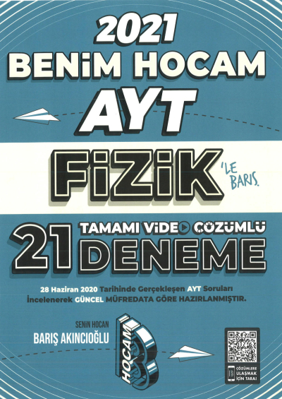 2021 AYT Fizik Tamamı Video Çözümlü 21 Deneme Sınavı Fenomen Fotokopi - YKS - KPSS - ALES