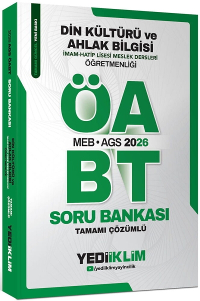 2026 ÖABT MEB-AGS Din Kültürü ve Ahlak Bilgisi Öğretmenliği Soru Bankası Çözümlü Yediiklim Yayınları Fenomen Fotokopi - YKS - KPSS - ALES