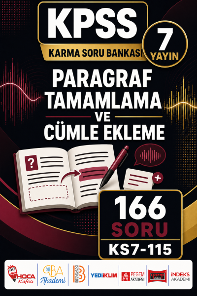 Paragraf Tamamlama ve Cümle Ekleme 7 Yayın 166 Soru Fenomen Fotokopi - YKS - KPSS - ALES
