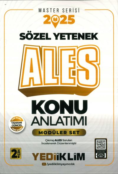 2025 ALES Modüler Set (SÖZEL YETENEK) Konu Anlatımı Yediiklim Yayınları Fenomen Fotokopi - YKS - KPSS - ALES