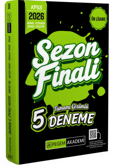2026 KPSS Ön Lisans Genel Yetenek Genel Kültür Sezon Finali Tamamı Çözümlü 5 Deneme Pegem Yayınları Fenomen Fotokopi - YKS - KPSS - ALES