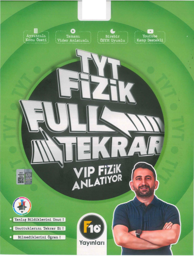 TYT Fizik Full Tekrar Vip Fizik Anlatıyor Fenomen Fotokopi - YKS - KPSS - ALES
