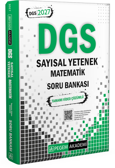 2027 DGS Sayısal Yetenek Matematik Tamamı Video Çözümlü Soru Bankası Pegem Akademi Fenomen Fotokopi - YKS - KPSS - ALES