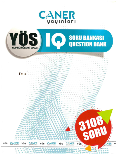Caner Yayınları YÖS IQ Soru Bankası 3108 Soru Fenomen Fotokopi - YKS - KPSS - ALES