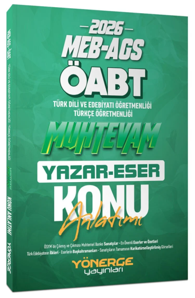 2026 ÖABT MEB-AGS Türkçe-Türk Dili Edebiyatı Muhtevam Yazar Eser Konu Anlatımı Yönerge Yayınları Fenomen Fotokopi - YKS - KPSS - ALES